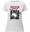 Женская премиум футболка Art stranger things Белый фото