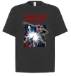 Футболка Оверсайз Art stranger things Черный фото