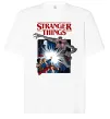 Футболка Оверсайз Art stranger things Белый фото