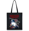 Еко-сумка Art stranger things Чорний фото