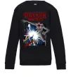 Детский Свитшот Art stranger things Черный фото