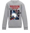 Детский Свитшот Art stranger things Серый меланж фото