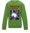 Детский Свитшот Art stranger things Лаймовый фото