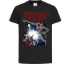 Дитяча футболка Art stranger things Чорний фото