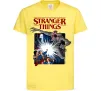 Дитяча футболка Art stranger things Лимонний фото