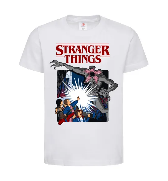 Дитяча футболка Art stranger things Білий фото