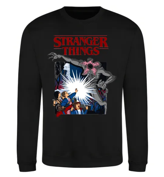 Свитшот Art stranger things Черный фото