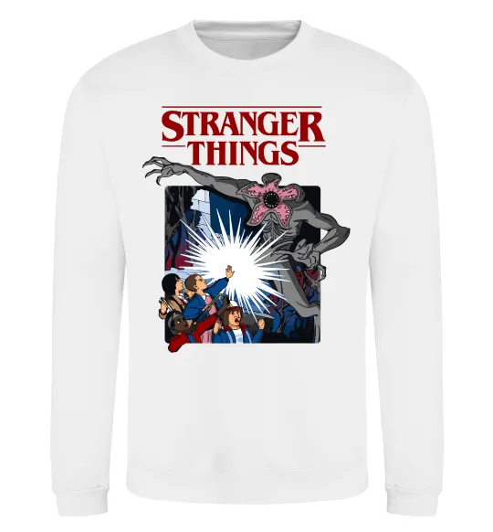Свитшот Art stranger things Белый фото