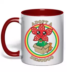 Чашка с цветной ручкой Stranger things ABCD Черный фото