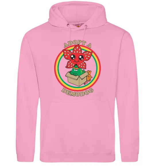 Женская толстовка (худи) Adopt a demodog Розовый фото