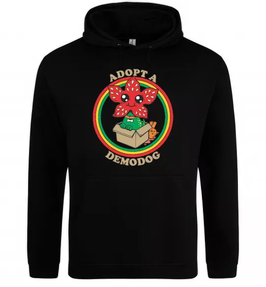 Женская толстовка (худи) Adopt a demodog Черный фото