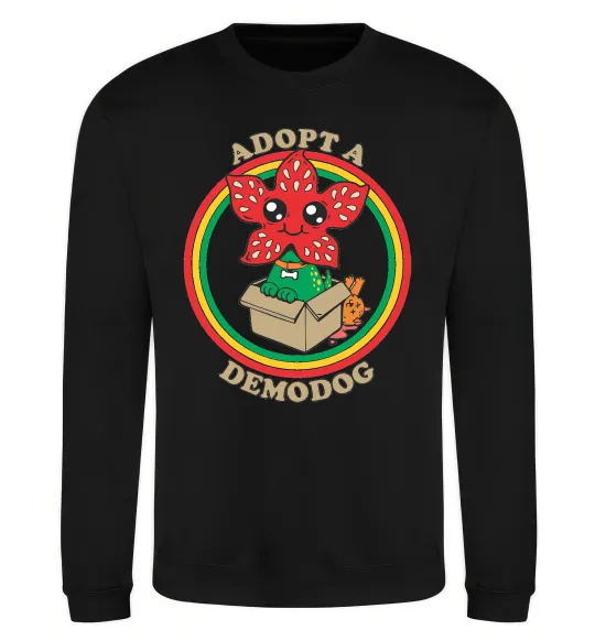 Свитшот Adopt a demodog Черный фото