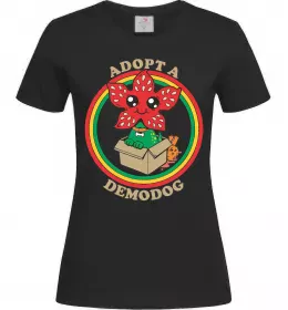 Женская футболка Stranger things ABCD Черный фото