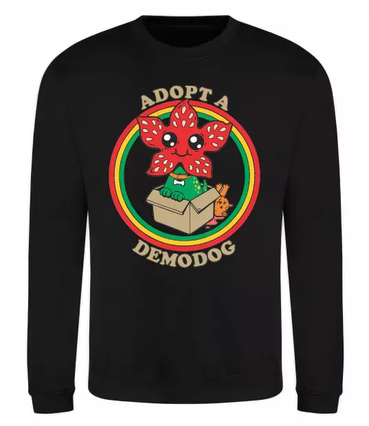 Свитшот Adopt a demodog Черный фото