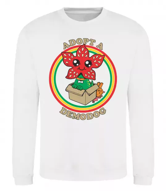 Свитшот Adopt a demodog Белый фото