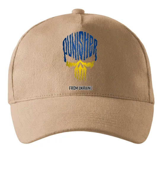 Кепка Punisher from Ukraine Песочный фото