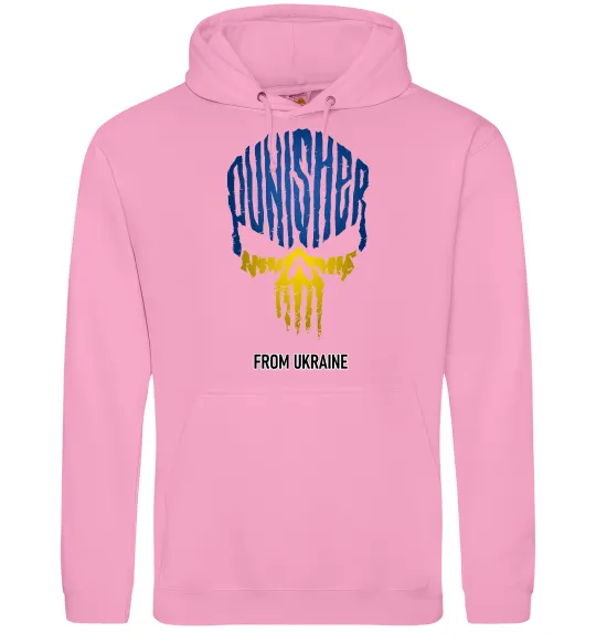 Жіноча толстовка (худі) Punisher from Ukraine Рожевий фото