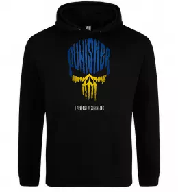 Женская толстовка (худи) Punisher from Ukraine Черный фото