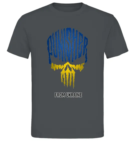 Мужская футболка Punisher from Ukraine Графит фото