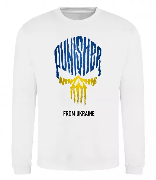 Свитшот Punisher from Ukraine Белый фото