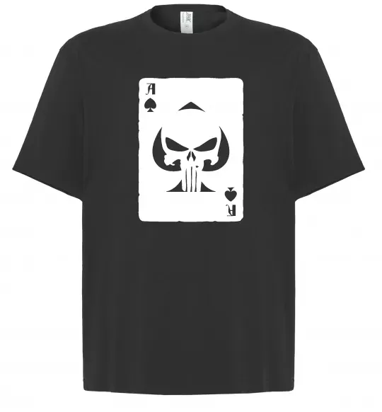 Футболка Оверсайз Punisher card Чорний фото