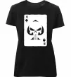 Женская премиум футболка Punisher card Черный фото