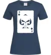Женская футболка Punisher card Темно-синий фото