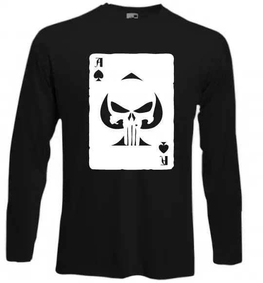 Лонгслив Punisher card Черный фото