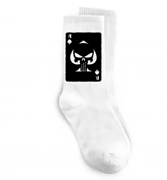 Носки Punisher card Белый фото
