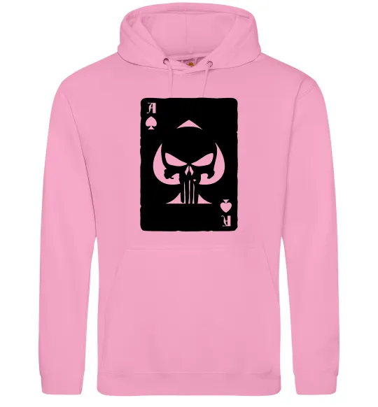 Чоловіча толстовка (худі) Punisher card Рожевий фото