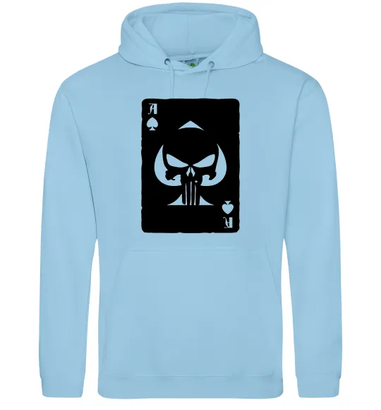 Чоловіча толстовка (худі) Punisher card Блакитний фото