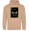 Женская толстовка (худи) Punisher card Песочный фото