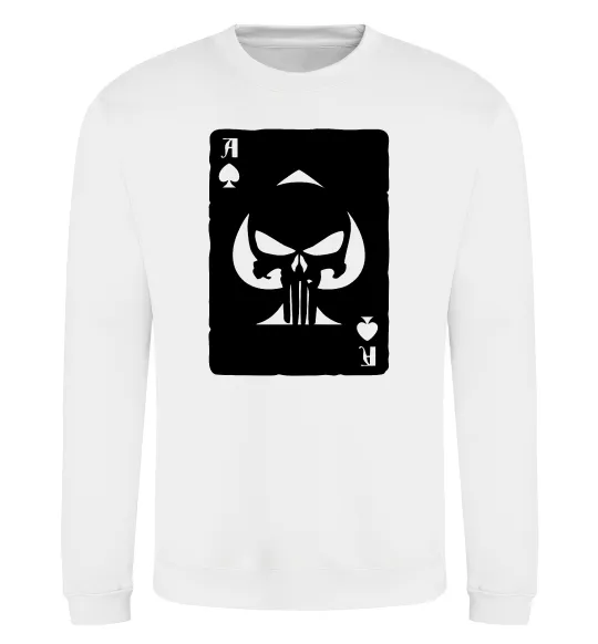 Свитшот Punisher card Белый фото