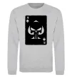 Свитшот Punisher card Серый меланж фото