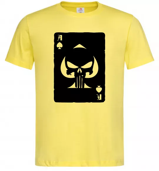 Мужская футболка Punisher card Лимонный фото