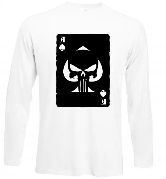 Лонгслив Punisher card Белый фото
