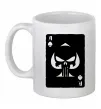 Чашка керамическая Punisher card Белый Чашка керамическая Punisher card Белый фото