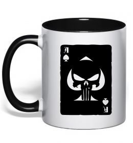 Чашка с цветной ручкой Punisher card