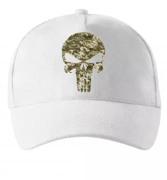 Кепка Punisher камуфляж піксель Білий фото