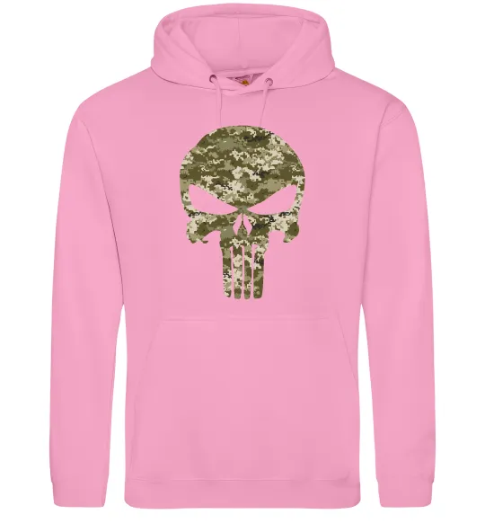 Жіноча толстовка (худі) Punisher камуфляж піксель Рожевий фото