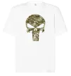 Футболка Оверсайз Punisher камуфляж піксель Белый фото