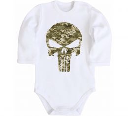 Детский боди Punisher камуфляж піксель