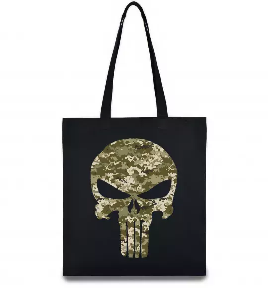 Эко-сумка Punisher камуфляж піксель Черный фото