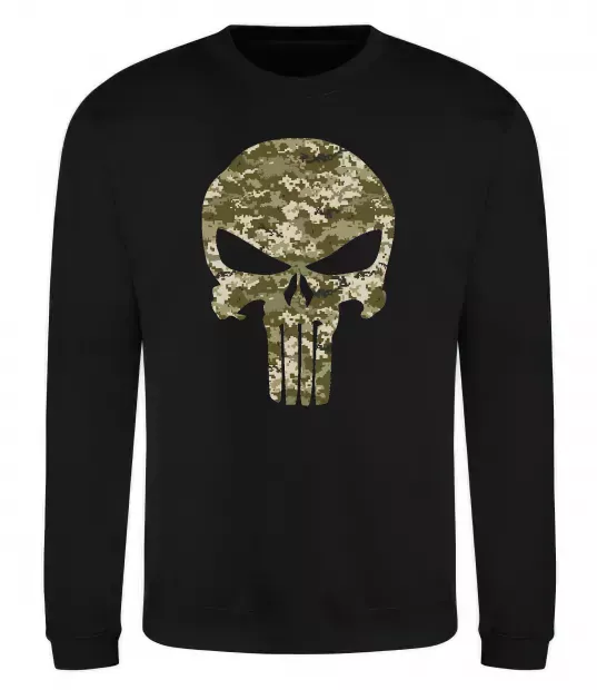 Свитшот Punisher камуфляж піксель Черный фото