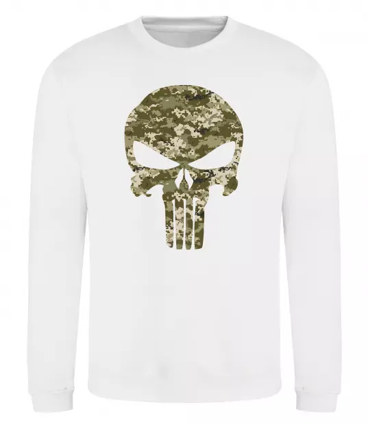 Свитшот Punisher камуфляж піксель Белый фото