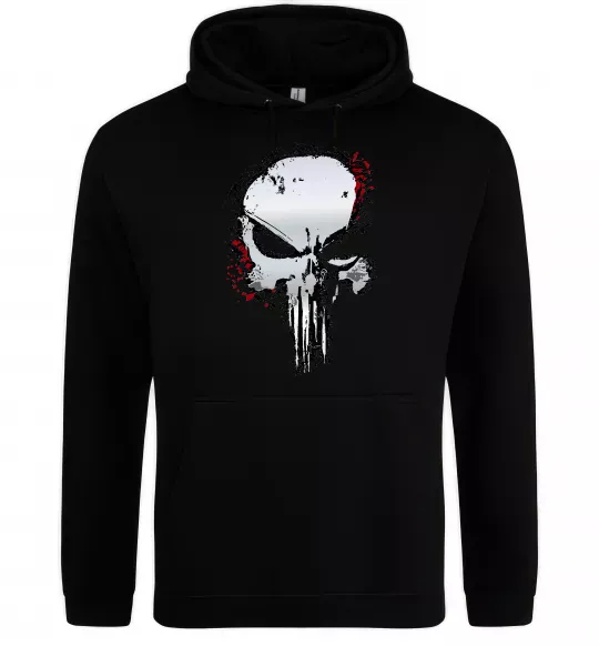 Женская толстовка (худи) Punisher silver Черный фото