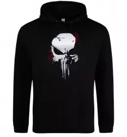 Женская толстовка (худи) Punisher silver Черный фото
