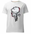 Мужская премиум футболка Punisher silver Белый фото