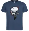 Мужская футболка Punisher silver Темно-синий фото