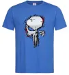 Мужская футболка Punisher silver Ярко-синий фото